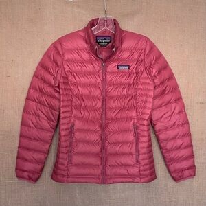 PATAGONIA Red -ish Mauve Puffer Jacket Coat Size Women’s XS Excellent Condition